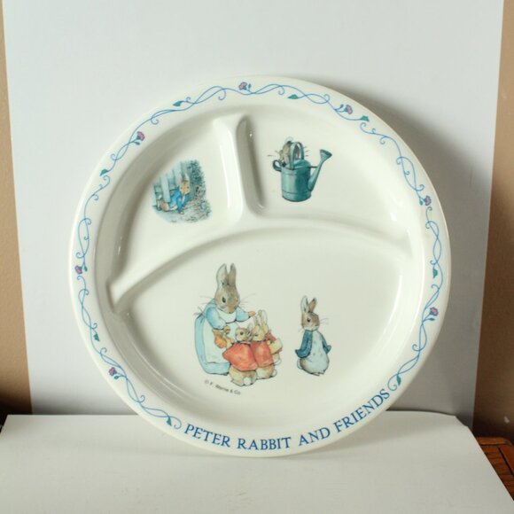 🍁5/$25🎃 Peter Rabbit  Divide Plate Melamine By Eden - Picture 1 of 2
